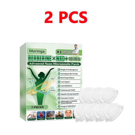Berberine NAD+ 10-IN-1 Advanced Nano Microneedle Patch Activate Local Loop Daily Body Care Patch with Microdarts Technology