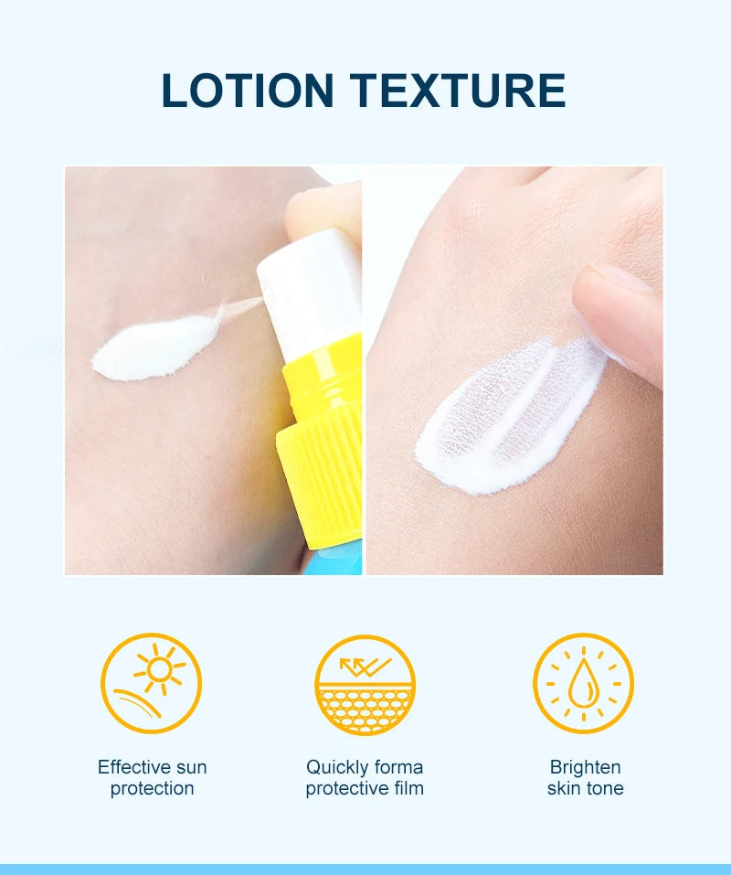 Facial & Body Sunscreen Spray SPF 50 Oil Control Whitening Melanin Reducer Anti-Sun Protection Face Skin Care Sun Cream Spray