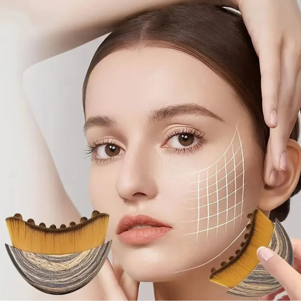 Spa Body Brush for Dry Brushing Lymphatic Drainage Face Massager Dry Skin Blood Circulation Tool for Face And Body Care