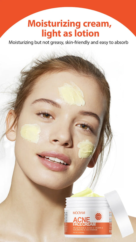 Herbal Acne Treatment Cream Anti Acne Face Cream Pimple Removal Spots Oil Control Shrink Pores Moisturizing Skin Care Cream