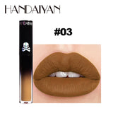 Matte Vampire Black Purple Lipstick Waterproof Long Lasting Lip Gloss Halloween Christmas Moisturizing Pigmented Lip Makeup