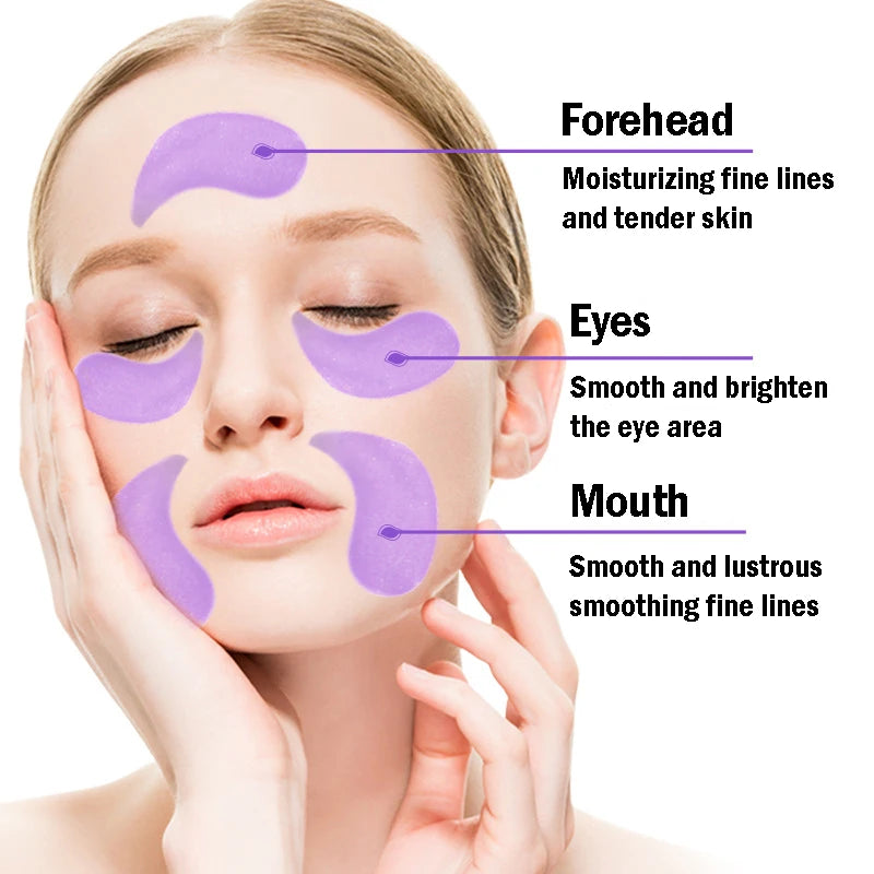Grape Crystal Collagen Eye Mask Anti Dark Circles Eye Bags Anti-aging Moisturizing Skin Care
