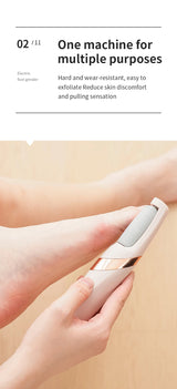HOMEFISH Electric Foot Grinder Automatic Foot Callus Rubbing Pedicure Dead Skin Callus Remover for  Foot Beauty Machine