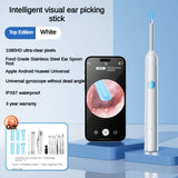 Visual Ear Wax Remover 1080P HD Camera USB-C Rechargeable Ear Cleaner IP67 Waterproof Otoscope with 6 LED Lights for Adults Kids