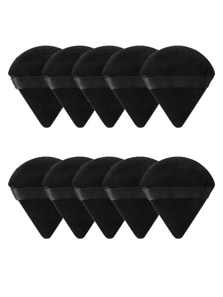 50/40/30/20/10/5 Triangular Velvet Puffs, Reusable Puffs, Face and Eye Makeup Puffs, Foundation Make-up Powder Makeup Tools