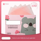 100Pcs New Face Oil Blotting Paper Protable Matting Face Wipes Facial Cleanser Oil Control Oil-absorbing Face Cleaning Tools