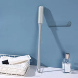 Long Handled Toe Gaps Cleaning Brush Super Soft Silicone Foot Scrubber Exfoliating Brush Foot Wash Brush For Shower