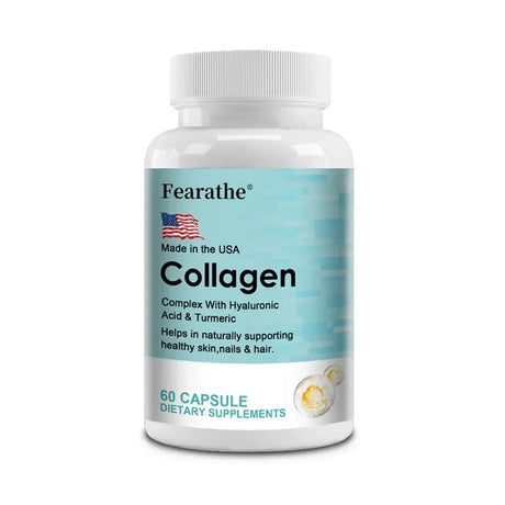Marine Collagen Capsules, Hydrolyzed Type 1 Collagen, Antioxidant Supplement, Support Skin Hair Nail & Joint Bone Wellness