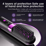 Wireless Electric Hot Comb Straight Hair Straightener Comb Straightening Brush Negative Ion Anti-Scalding Styling Tool