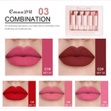 Velvet Matte Lipstick Set 5pcs Long Lasting Waterproof Red Nude Lipsticks Non Stick Cup Makeup Cosmetics Collection