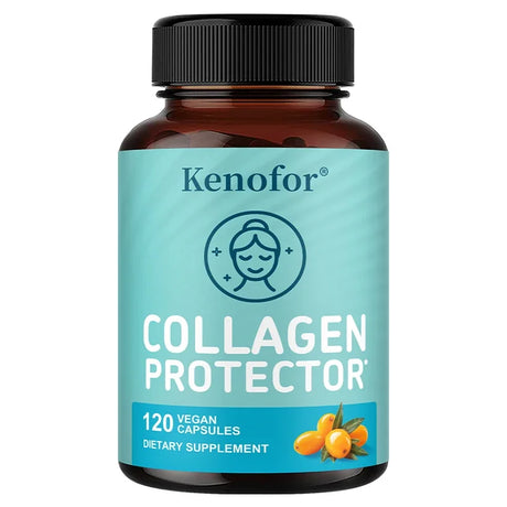 Vegan Collagen Capsules, with 500mg Sea Buckthorn, Promote Healthy Skin Hair Nails and Digestive System