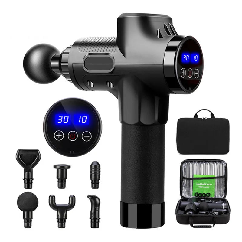 Massager Body Neck Back Deep Tissue Muscle Relaxation Pain Relief Fitness Fascial Massage Gun Electric Percussion Pistol