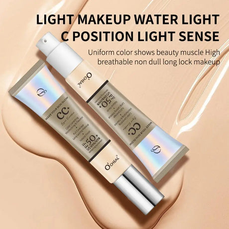 CC Cream Concealer Color Correcting Cream SPF 50 Sunscreen Full Coverage Foundation Lightweight Foundation Moisturizing
