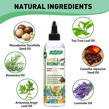 GOIPLE Chebe Butter,Hair Mask,Moisturizing & Nourishing Chebe & Rosemary Growth Oil Rose Curl Defining Cream Hair Curl Enhancer