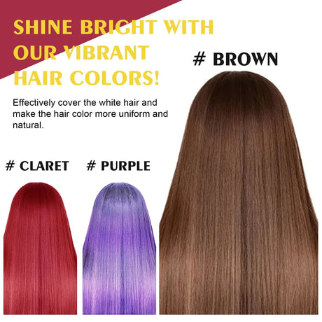 EELHOE Hair Dye Shampoo Nova Hair Instant Dye Shampoo Men Women Quick Easy Safe Hair Color Gray Hair  Coverage Nourish Scalp