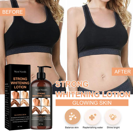 Strong Whitening Lotion Lasting Hydrating Nourishing Improve Dull Skin Armpit Lightening And Intimate Area Woman Moisturizer