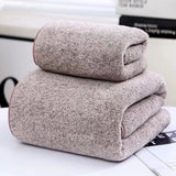 Quick-Drying Bamboo Striped Towel Set For Soft And Absorbent Bathroom Experience Bath Towel Set or Hand Towel