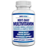 Daily Multivitamin for Men, for Prostate Energy Concentration Metabolism Immunity Vitamins: A C D E (B1 B2 B3 B5 B6 B7 B9 B12)