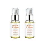 Facial Serum | Vitamin C & Collagen Infused Daily Skin Care Serum, Hydrating & Gentle Exfoliating Facial Treatment for All Skin