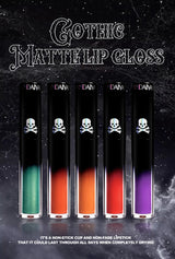 Matte Vampire Black Purple Lipstick Waterproof Long Lasting Lip Gloss Halloween Christmas Moisturizing Pigmented Lip Makeup