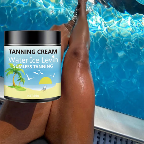 Body Tanning Lotion, Rich in Shea Butter and Coconut Oil, Deeply Moisturizing, Fast Absorbing, Non-Greasy, No Sunburn, Hypoallergenic for Men and Women