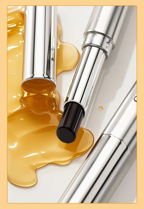 QIBEST Honey Lipstick Nourishing Lip Balm Moisturizing Tinted Lip Plumping Balm Smooth Enhancing Natural Color Lip Care Makeup