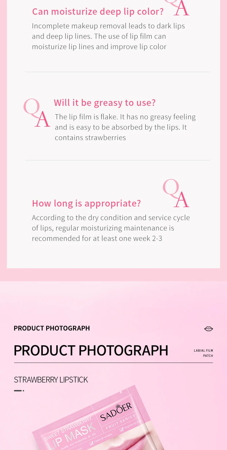 3/5/10/20/30pcs Pink Moisturizing Lips Mask Nourishing Hydrating Crystal Collagen Gel Lip Patches Lip Plumper Sexy Lip Skin Care