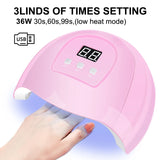 Gel Nail Polish Kit With UV Nail Lamp Electric Nail Drill Machine Soak OFF Gel Nail Kit Base&Top Coat Gel Polish Nail Tools Set