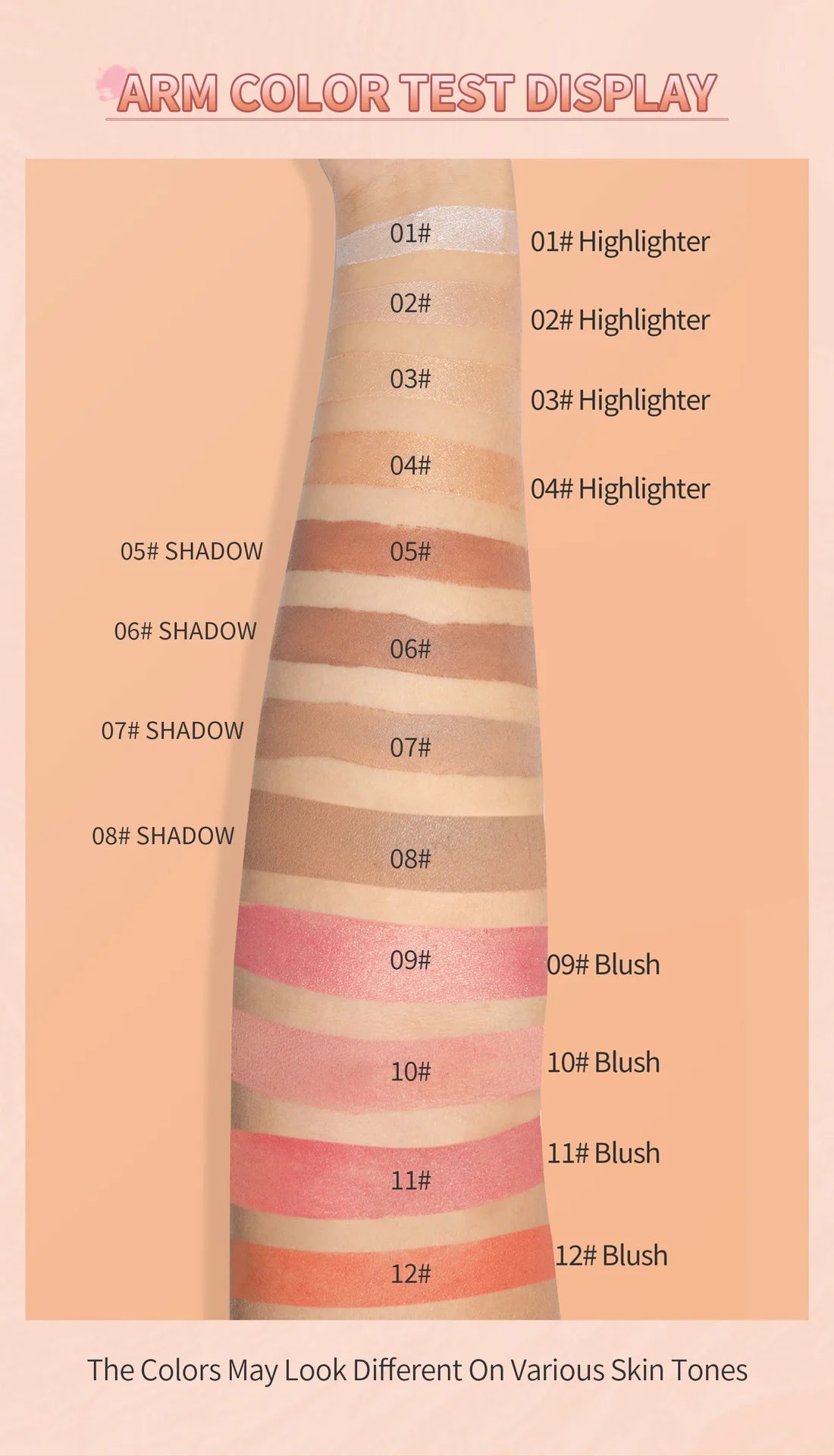 Makeup Face Brown Bronzer Contour Stick Contouring Bronzer Stick Highlighter Brightening Blusher Stick Rouge Cream Concealer Pen