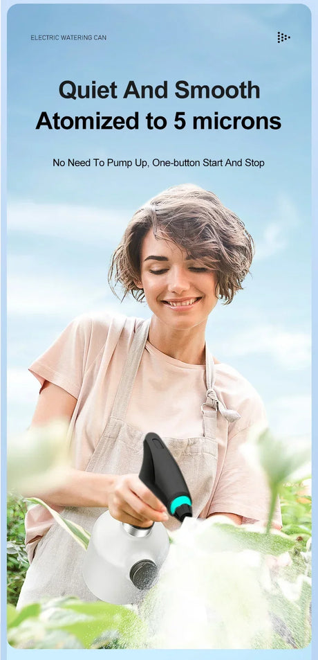 Automatic Watering Fogger Electric Plant Spray Bottle USB Electric Sanitizing Sprayer Hand Watering Machine Plants Garden Tools