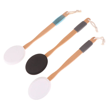 New Multi-Function Lotion Sunscreen Ointment Applicator Silicone Long Handle Body Cleaner Shower Brush Sunscreen Back Applicator