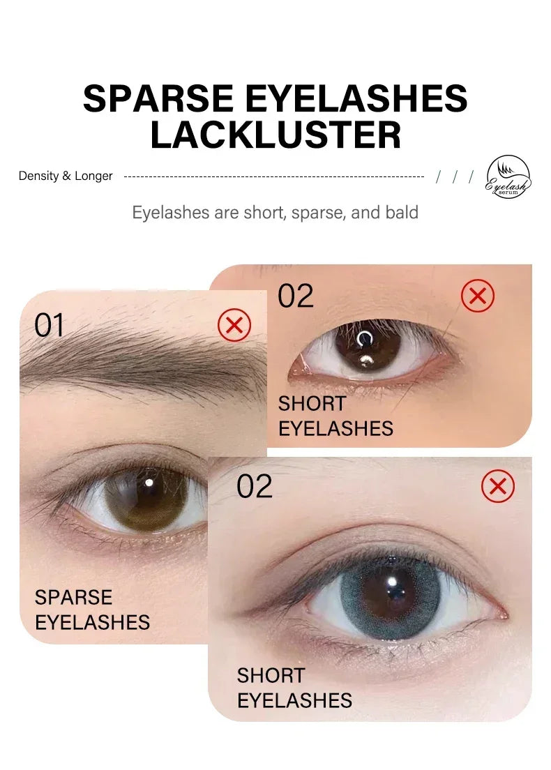 Fast Eyelash Growth Serum Natural Eyelashes Enhancer Longer Thicker Eyebrows Lift Essence Fuller Lashes Eye Care Korean Cosmetic