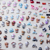 50PCS Nail Parts Charms Cute Cartoon Hello Kitty Nail Art Jewelry Decoration Phone Case Hairpin Manicure Press On Accessories