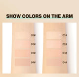 QIBEST 3D Full Coverage Concealer Long Lasting Liquid Concealer For Dark Circles Natural Finish Seamless Blend Under Eye Makeup