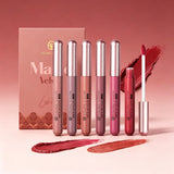 Set of 6 NonStick Cup Liquid lipstick , Long-Lasting Lip Gloss  – Matte Finish Lip Gloss, Resistant to Fading