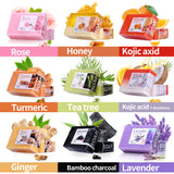 Natural Organic Lavender Essential Oil Soap Handmade Soap for Cleansing, Refreshing, Oil Control, Bath Soap