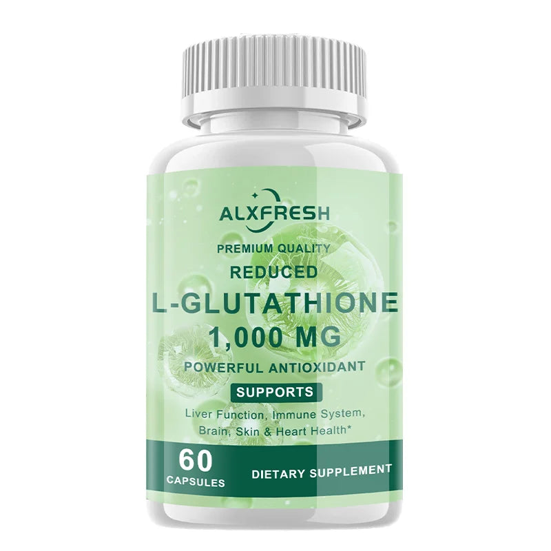 Glutathione Capsules For Skin Whitening Anti-aging Benefits Support Brain Health Boost Energy Relieve Fatigue Enhance Immunity