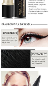 MissRose Waterproof Eyeliner Gel Matte - 24H Quick-drying Rich Pigment Single Head Gel Pencil Smudge-proof Long-lasting Black