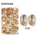 MAYCHAO Cat Eye Magnetic Gel Nail Polish Glitter Effect Semi Permanent Soak Off UV Gel Varnish Manicure For Nail Art