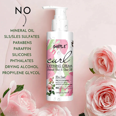 GOIPLE Chebe Butter,Hair Mask,Moisturizing & Nourishing Chebe & Rosemary Growth Oil Rose Curl Defining Cream Hair Curl Enhancer