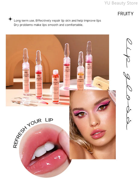 6 Colors Lip Plumping Gloss Instant Lip Plumper Extreme Volume Serum Oil Moisturizing Sexy Plump Lips Korean Makeup Products
