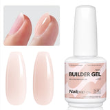 Nailpop HEMA/TPO Free Top Base Coat Gel Polish 15ml Clear Soak Off UV/LED Cured Professional Art Salon Home Use Long Lasting 1Pc