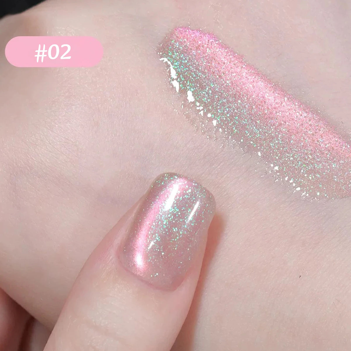 1-6PCS 12ML Human Fantasy Cat Eye Gel Nail Polish Ice Clear High-end Glass Bead Semi-permanent Gel Nail Polish Nail Art Supplies