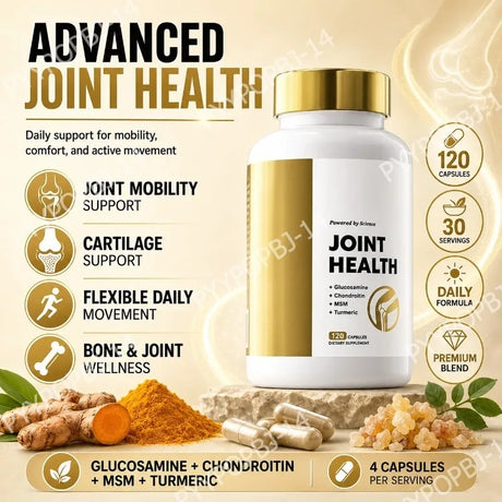 Active Movement Formula with Glucosamine Chondroitin MSM Daily Wellness Joint Support 120 Capsules