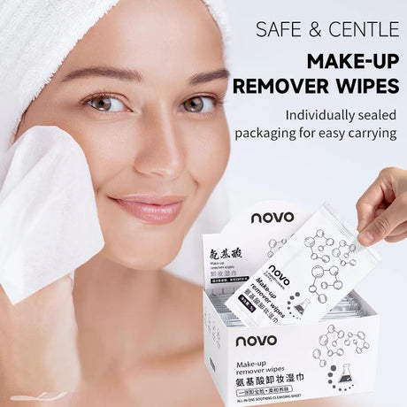 30pcs Of Makeup Remover Wipes For Face,Moisturizing&Gentle,Deep Cleansing Without Noresidue,Individually Packaged,Disposable Use