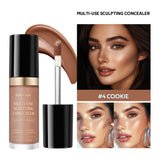 Foundation Coverage Concealer Multi-Use Cream Oil Free Long Lasting Hydrating Cover Contour Highlight and Retouch Face Makeup
