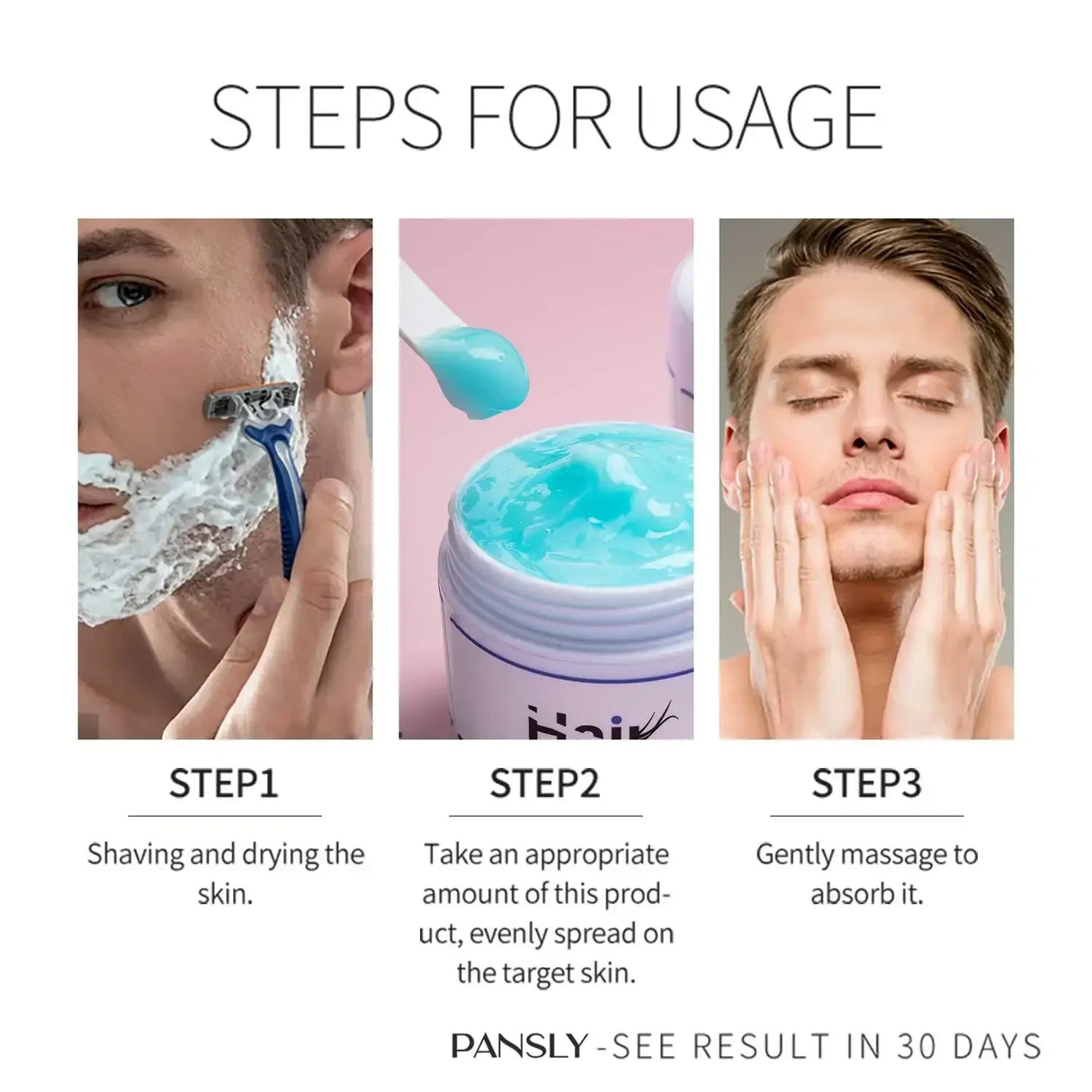 50g Hair Removal Cream for Unisex Reduce Hair Growth Removal Permanent Cream Beard Intimate Legs Body Armpit Painless Depilatory