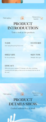 Super 220ml Aloe+Vitamin E Body And Face Sunscreen Lotion SPF 90 PA++++Whole Body Use Protect + Hydrate Moisturizing