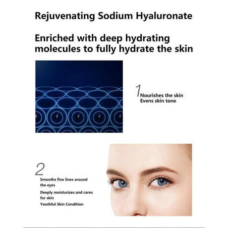 Double Care Essence Eye Set Eyes Repair Cream Eye Cream For Wrinkles Dark Circles Eye Bags Anti Age Firming Hydrating 3pcs