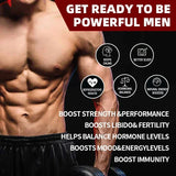 American Maca+Ginseng Capsule 60 Tablets 100% Pure Non-GMo Supports Reproductive Health Natural Energizer